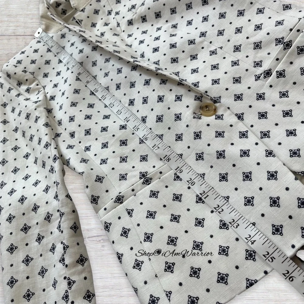 J.Crew Collection Japanese linen foulard one button blazer *shop@iamwarrior